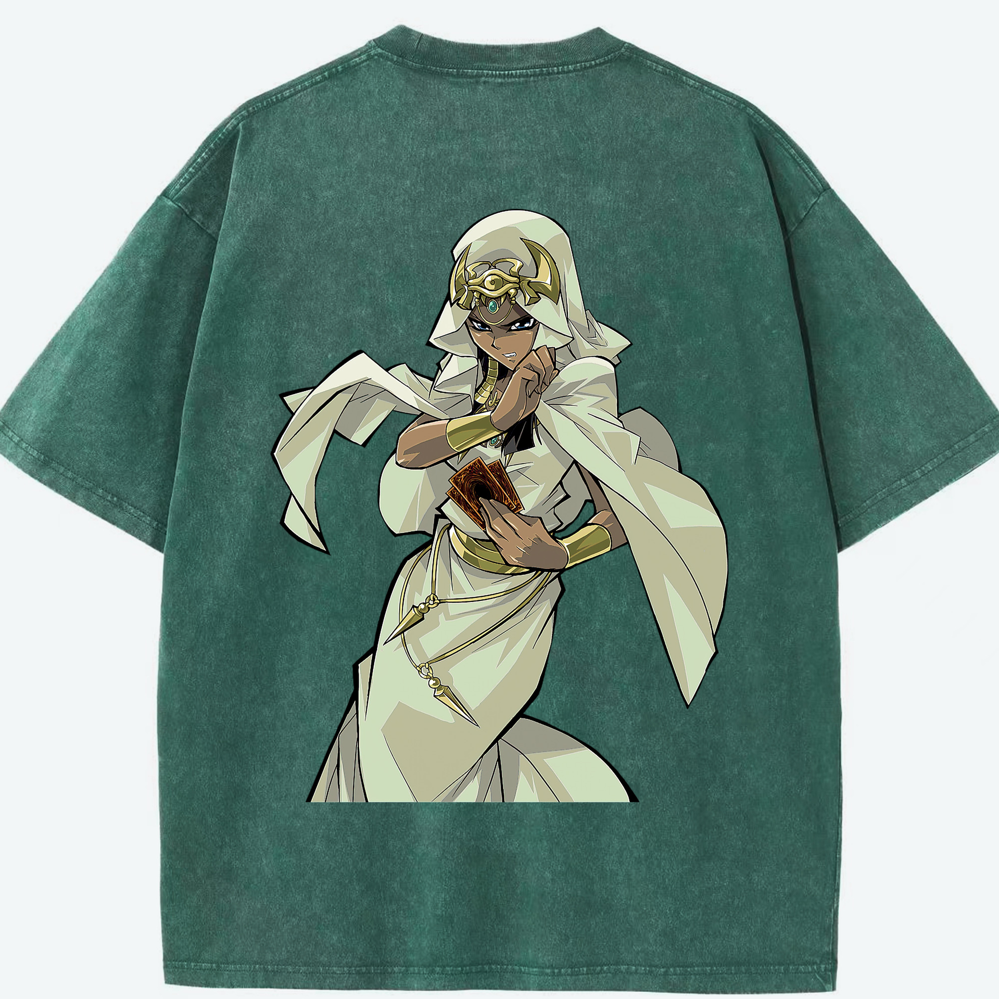 （画像用） 遊☆戯☆王 Yu-Gi-Oh! 綿100% ヴィンテージ風 半袖Tシャツ（背面プリント）
